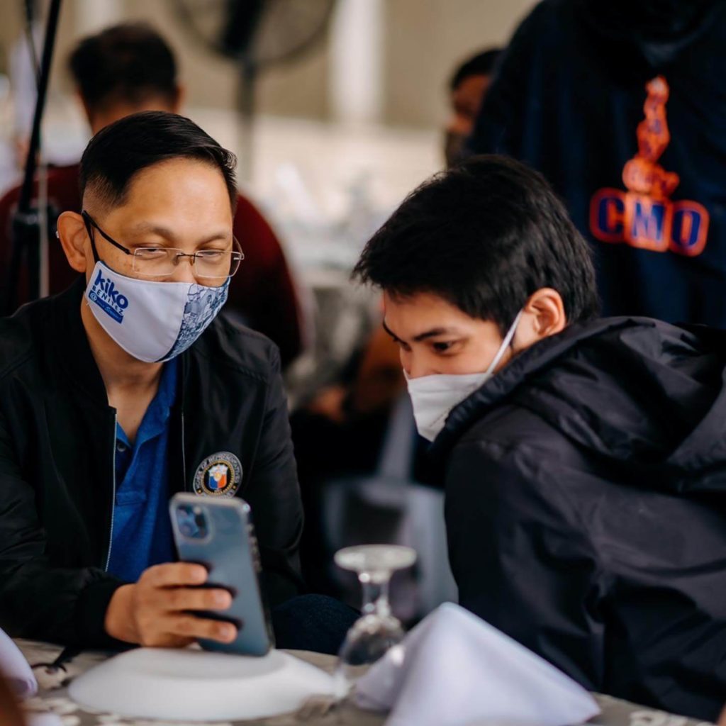 Javi Benitez and uncle Cong. Doc Kiko Benitez